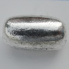 Bead Zinc Alloy Jewelry Findings Lead-free, Oval 14x7mm, Hole:2mm Sold by Bag