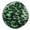 Imitate Animal skins Acrylic Beads, Twist Flat Round 30x30mm Hole:2mm, Sold by Bag