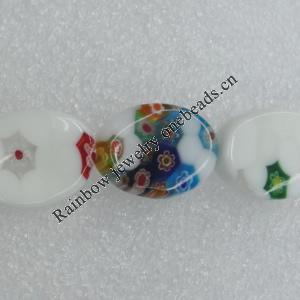 Opal  Beads, Flat Oval 20x15mm Sold per 16-Inch Strand