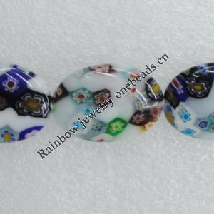 Opal  Beads, Flat Oval 25x18mm Sold per 16-Inch Strand