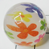 Watermark Acrylic Beads, Round 20mm Hole:2mm, Sold by Bag 