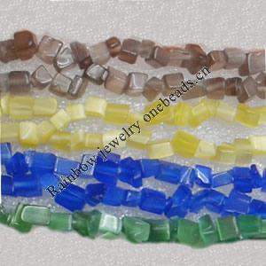 Cat's Eyes Beads Gravely Mix color,5x5mm Sold per 31-Inch Strand