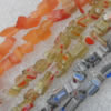 Mixed with Millefiori Glass and Cat Eyes beads Gravely, 5x5mm Sold per 31-Inch Strand