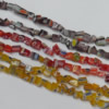 Millefiori Glass  Gravely  Beads Mix color, 5x5mm Sold per 31-Inch Strand