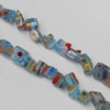 Millefiori Glass Gravely  Beads, 5x5mm Sold per 31-Inch Strand