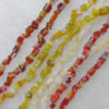 Millefiori Glass Gravely  Beads Mix color, 5x5mm Sold per 31-Inch Strand