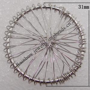 Iron Thread Component Handmade Lead-free, 31mm Sold by Bag