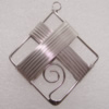 Iron Thread Component Handmade Lead-free, 53x45mm Hole:4mm Sold by Bag