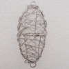 Iron Thread Component Handmade Lead-free, 45x20mm Hole:3mm Sold by Bag