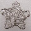 Iron Thread Component Handmade Lead-free, 24mm Sold by Bag
