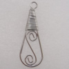 Iron Thread Component Handmade Lead-free, 56x20mm Hole:4mm Sold by Bag