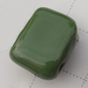 Ceramics Jewelry Beads, Rectangle 12x15mm Hole:2mm, Sold by Group
