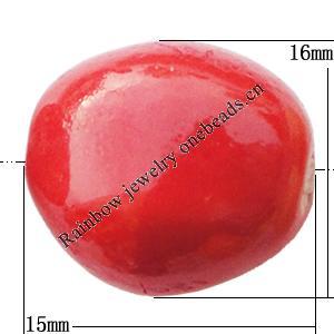 Ceramics Jewelry Beads, 16x15mm Hole:2mm, Sold by Group