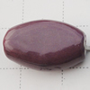 Ceramics Jewelry Beads, Flat Oval 18x12mm Hole:1mm, Sold by Group