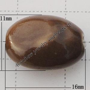 Ceramics Jewelry Beads, 16x11mm Hole:1.5mm, Sold by Group