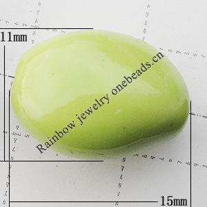 Ceramics Jewelry Beads, 15x11mm Hole:1mm, Sold by Group