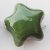 Ceramics Jewelry Beads, Star 15mm Hole:1mm, Sold by Group