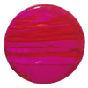 Painted Spray-paint Acrylic Beads, Flat Round 25x18mm Hole:2mm, Sold by Bag