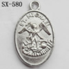 Pendant, Lead-free Zinc Alloy Jewelry Findings, 13x22mm Hole=1.5mm, Sold by Bag