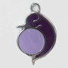 CCB plastic Pendant with enamel, Animal 43x28mm Hole:3mm, Sold by Bag