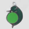 CCB plastic Pendant with enamel, Animal 43x28mm Hole:3mm, Sold by Bag