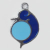 CCB plastic Pendant with enamel, Animal 43x28mm Hole:3mm, Sold by Bag