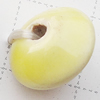 Ceramics Jewelry Beads, Flat Round 8x12mm Hole:2mm, Sold by Group