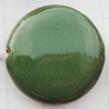 Ceramics Jewelry Beads, Flat Round 29mm Hole:2mm, Sold by Group