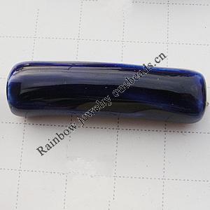 Ceramics Jewelry Beads, Column 40x12mm Hole:1mm, Sold by Group