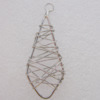 Iron Thread Component Handmade Lead-free, 51x20mm Hole:4mm Sold by Bag