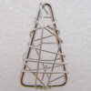 Iron Thread Component Handmade Lead-free, 32x18mm Sold by Bag