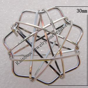 Iron Thread Component Handmade Lead-free, 30mm Sold by Bag