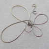 Iron Thread Component Handmade Lead-free, 35x37mm Sold by Bag