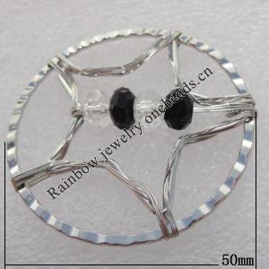 Iron Thread Component Handmade Lead-free, 50mm Sold by Bag