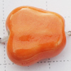 Ceramics Jewelry Beads, Butterfly 13x13mm Hole:1mm, Sold by Group