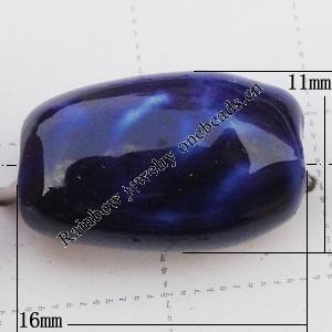 Ceramics Jewelry Beads, 16x11mm Hole:1mm, Sold by Group