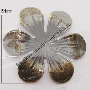 Iron Jewelry finding Pendant Lead-free, Flower 28mm, Sold by Bag
