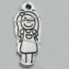 Pendant Zinc Alloy Jewelry Findings Lead-free, 31x12mm Hole:2mm Sold by Bag