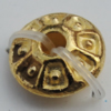 Bead Zinc Alloy Jewelry Findings Lead-free, 8x8mm, Hole:2mm Sold by Bag