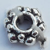 Spacer Zinc Alloy Jewelry Findings Lead-free, 7mm Hole:2.5mm, Sold by Bag