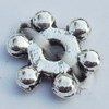 Spacer Zinc Alloy Jewelry Findings Lead-free, 8mm Hole:1mm, Sold by Bag