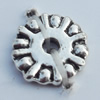 Spacer Zinc Alloy Jewelry Findings Lead-free, 10mm Hole:1.5mm, Sold by Bag