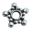 Spacer Zinc Alloy Jewelry Findings Lead-free, 8mm Hole:2.5mm, Sold by Bag