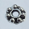 Spacer Zinc Alloy Jewelry Findings Lead-free, 5mm Hole:1mm, Sold by Bag