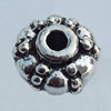 Spacer Zinc Alloy Jewelry Findings Lead-free, 9mm, Hole:2mm Sold by Bag
