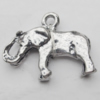 Copper Pendant Jewelry Findings Lead-free, Elephant 16x20mm Hole:1.5mm Sold by Bag