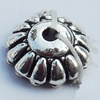 Spacer Zinc Alloy Jewelry Findings Lead-free, 10x4mm, Hole:1.5mm Sold by Bag