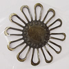 Iron Jewelry finding Connectors/links Pb-free, O:59mm I:25mm Hole:2mm, Sold by Bag