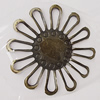 Iron Jewelry finding Connectors/links Pb-free, O:59mm I:25mm Hole:2mm, Sold by Bag