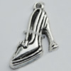 Pendant Zinc Alloy Jewelry Findings Lead-free, Shoes 23x21mm Hole:1mm Sold by Bag